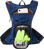 USWE Moto 3L Hydration Pack, Factory Blue, No Dancing Monkey 1.2 Harness, Part 5203090039
