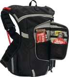 USWE Moto Hydration Pack 4L Black/Gray, No Dancing Monkey 1.2 Harness, Part Number 2043401