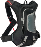 USWE Moto Hydration Pack, 8L, Black/Gray, 100 oz, Part Number 5208085001