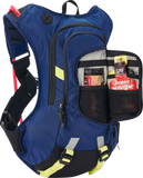 USWE Moto Hydration Pack 8L with 3.0L Bladder, Factory Blue, Part Number 5208090039