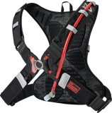 USWE Moto Hydration Pack 4L Black/Gray with 3L Bladder, No Dancing Monkey Harness, Part 204059001