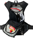 USWE Moto Hydration Pack, 8L, Black/Gray, 100 oz, Part Number 5208085001