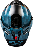 Fly Racing Trekker CW Conceal Helmet with Electronic Shield, Slate/Black/Red, Small – Part Number 73-31362S