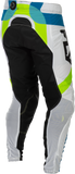 Fly Racing Lite Le Current Motorcycle Pants White/Lime/Blue Size 32, Part Number 379-73532