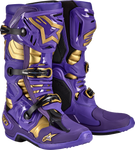 ALPINESTARS Limited Edition Salt Lake Tech 10 Boots - Purple/Gold/Black - US 8 2010020-373-8