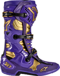 ALPINESTARS Limited Edition Salt Lake Tech 10 Boots - Purple/Gold/Black - US 8 2010020-373-8