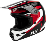 Fly Racing Kinetic Sync Helmet Black/Red/White Large, Part Number 73-2002L
