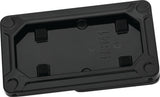 Kuryakyn 3142 Nova Gloss Black Side Mount License Plate Frame