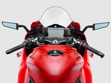 Rizoma Stealth Sport Mirrors Black Pair for 2025 Ducati Panigale V4 1100, BSS043B