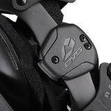 EVS Axis Sport Knee Brace Pair, Black/Black/Grey, Large, Part Number AXISS-BK/GY-LP