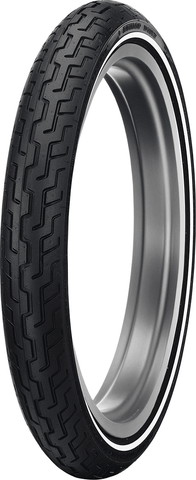 Dunlop D402 Front Motorcycle Tire - MH90-21 Narrow Whitewall - 54H for Harley-Davidson