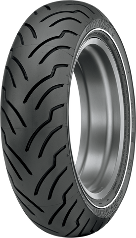 DUNLOP American Elite Rear Motorcycle Tire 180/65B16 Narrow Whitewall 81H for Harley-Davidson