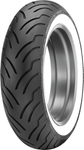DUNLOP American Elite Rear Motorcycle Tire 180/65B16 Wide Whitewall 81H for Harley-Davidson