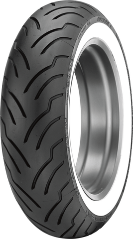 DUNLOP American Elite Rear Motorcycle Tire 180/65B16 Wide Whitewall 81H for Harley-Davidson