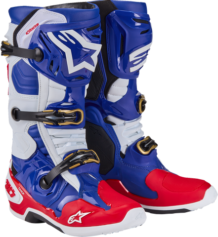 ALPINESTARS Union Tech 10 Boots - Red/White/Blue - US 9 2010020-3372-9