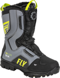 Fly Racing Marker Boa Boot Black/Grey/Hi Vis Size 14 — All-Terrain Off-Road Footwear with Waterproof and Insulated Design