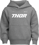 THOR Youth Brave Pullover Hoodie, Heather Gray, Small, Part Number 3052-0710