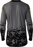 FLY RACING Lite Flake Jersey Grey/Hi Vis/Black Large 380-721L
