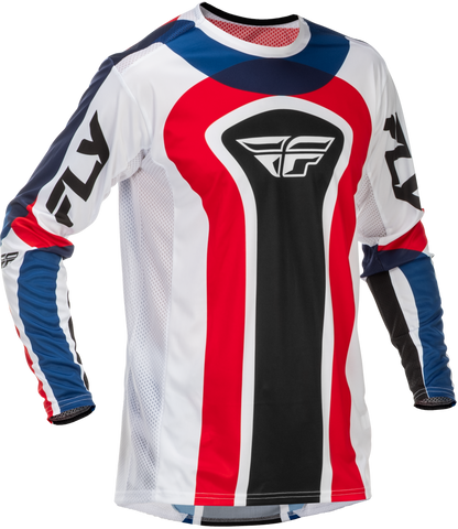 Fly Racing Lite Se Glory Jersey Red/White/Blue Medium – Advanced Ventilated Motorcycle Jersey
