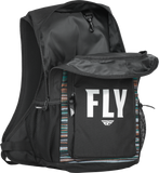 FLY Racing Jump Pack Backpack Black/Rum - Durable Moto Gear Luggage with Multiple Compartments