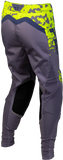Fly Racing Women's Lite Flake Motorcycle Pants Lavender/Blue/Yellow Size 3/4, Part 380-63203