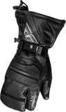 Fly Racing Ridgeline Claws Black XS Waterproof Leather Gauntlet Gloves