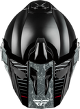Fly Racing Trekker Granite Helmet Black/Grey XL, Part Number 73-7041X