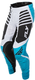 Fly Racing Lite Pants Blue/White/Black Size 30 – Lightweight Motorcycle Riding Pants with Mesh Panels and Kevlar Heat Shields