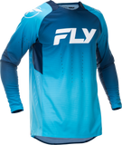 Fly Racing Evolution DST Jersey Blue/White Large for Cycling and MTB