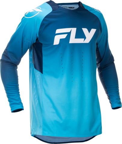 Fly Racing Evolution DST Jersey Blue/White Large for Cycling and MTB