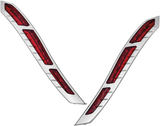 Kuryakyn 2898 LED Rear Fender Strip Lights for Indian Chrome