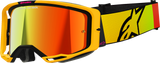 Alpinestars Vision 8 Corp Yellow/Pink Motocross Goggle with Red Mirror Lens, Model 5101625-5023