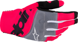 Alpinestars Techstar MX Gloves Black/Fluo Pink 2XL, Part Number 3560125-1390-2XL