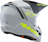 Alpinestars Youth SM3 Radium Helmet Matte Gray/Black/Yellow Fluo Small 8301825-9510-YS