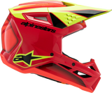 Alpinestars Youth SM3 Fray Helmet Gloss Red/Yellow Fluo/Black Large 8301625-3051-YL