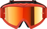 Alpinestars Youth Vision Corp Goggles with Orange Frame and Red Mirror Lens, Part Number 5140225-480