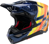 Alpinestars Supertech M10 TLD Edition 25 MIPS Helmet Gloss Dark Blue/Orange/Yellow/Fluo Red XL 8300225-7156-XL