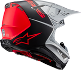 Alpinestars Supertech M10 Flood MIPS Helmet, Gloss Silver/Black/Orange Fluo, XL, Part 8301023-1954-XL