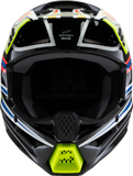 Alpinestars Youth SM3 Wurx Helmet Gloss Black/Yellow Fluo/Blue/Red Small 8302025-1574-YS