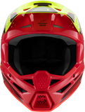 Alpinestars Youth SM3 Fray Helmet Gloss Red/Yellow Fluo/Black Small 8301625-3051-YS