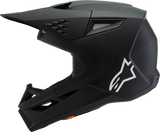 Alpinestars Youth SM3 Helmet Solid Matte Black Small 8302225-110-YS