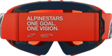 Alpinestars Youth Vision Corp Goggles with Orange Frame and Red Mirror Lens, Part Number 5140225-480