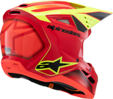 Alpinestars Youth SM3 Fray Helmet Gloss Red/Yellow Fluo/Black Small 8301625-3051-YS
