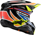 Alpinestars Youth SM3 Wurx Helmet Gloss Black/Yellow Fluo/Blue/Red Small 8302025-1574-YS