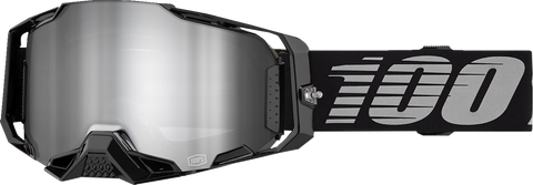100% Armega Goggle - Black - Silver Mirror Lens 50005-00030