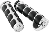 Kuryakyn 6212 ISO Grips, Dual Cable Chrome