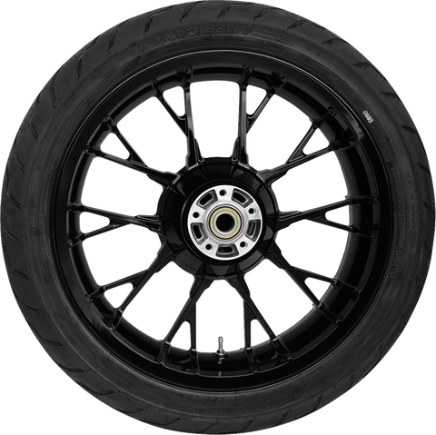 COASTAL MOTO Marlin Rear Wheel - Solid Black (18 inch) with Dunlop Tire for FLHXST/FLTRXST/FLRT Models