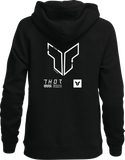 THOR Trax Pullover Hoodie for Women, Black, Large, Part Number 3051-1237