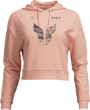 THOR Women's Iconic Pullover Crop Hoodie, Pink, Large, Part Number 3051-1251