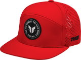 THOR Badge Hat Red Six-Panel Arched Front, Part Number 2501-4284